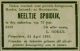 Overlijdensadvertentie Neeltje Spuidijk (1893)