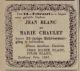 25 jarig huwelijksjubileum Jean Blanc en Marie Chaulet (1897)
