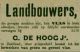 advertentie vlasafwerker C. de Hoog Jzn (1891)