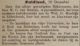 Mond en klauwzeer // Z. Hoek neem beroep aan als predikant (1892)