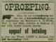 Oproep schuldeisters en schuldenaren van Elisabeth Quispel (1893)