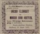 Huwelijksfeest Jacob Elshout en Maria van Hoffen (1896)